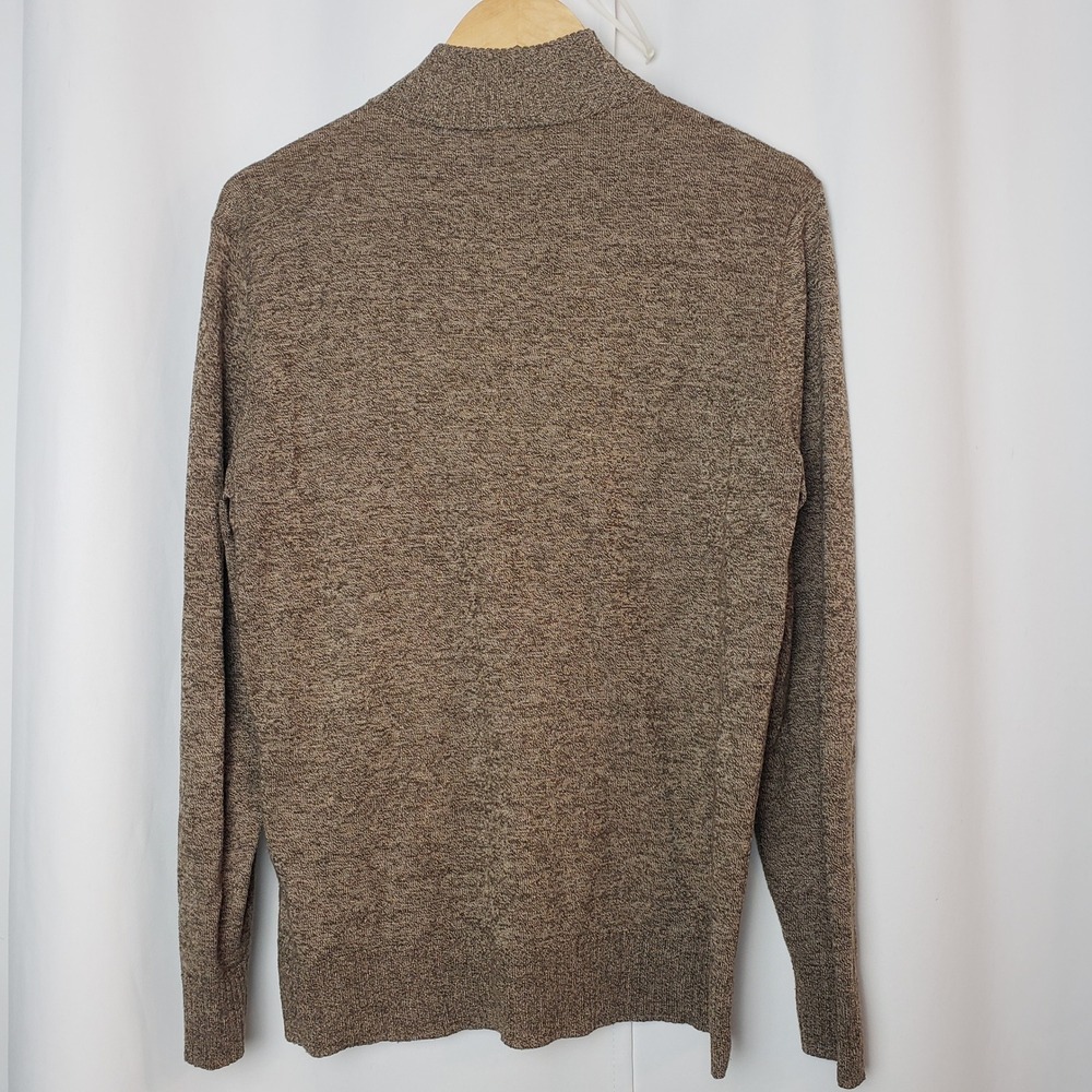 Smartwool Sparwood Mens Size M Quarter Zip Pull Over Sweater Brown Heather - Picture 3 of 9